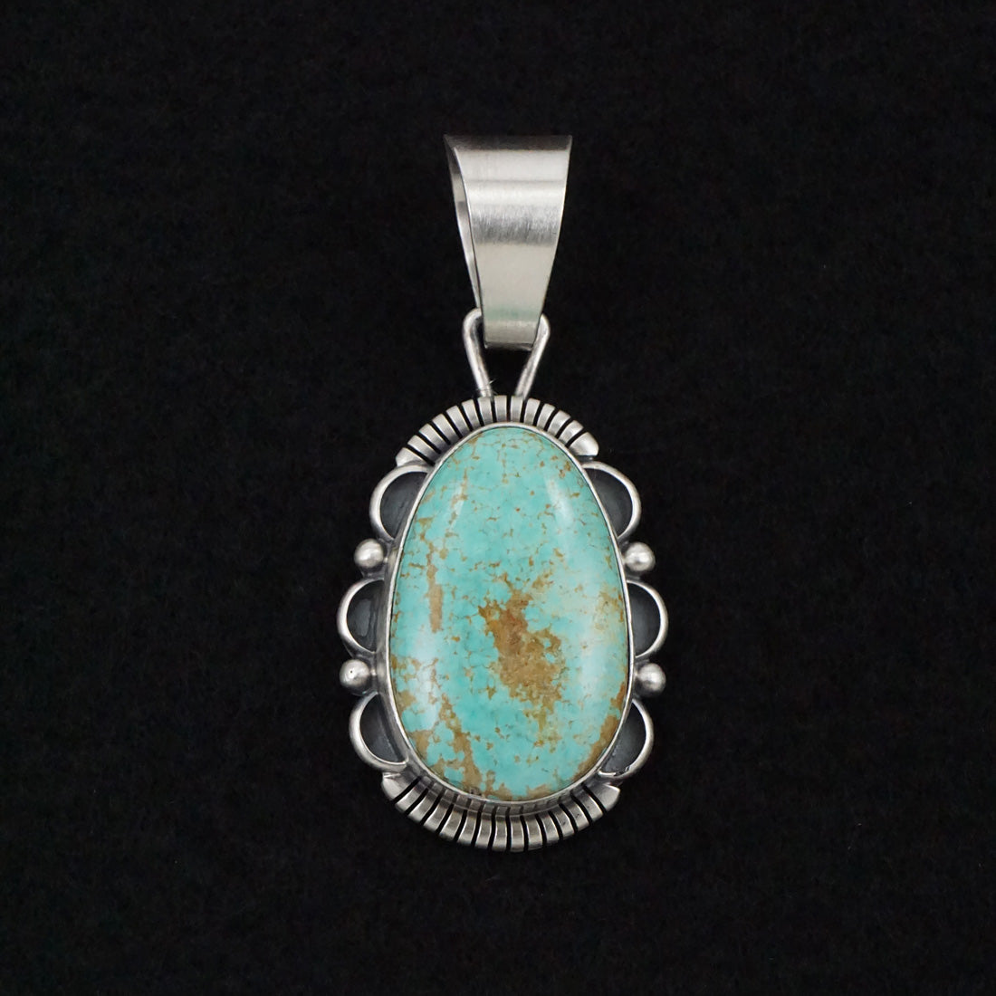 Daniel Benally Turquoise & Sterling Silver Pendant