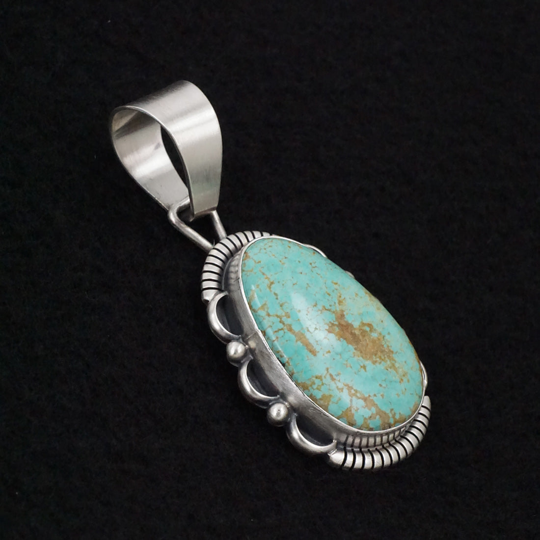 Daniel Benally Turquoise & Sterling Silver Pendant