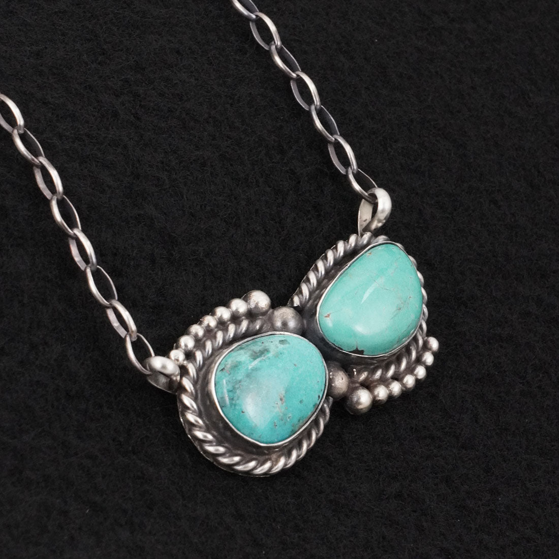 Antwone Brown Turquoise & Sterling Silver Necklace