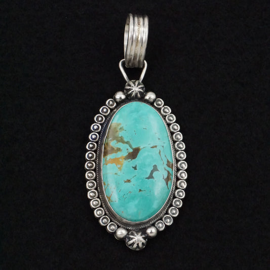 Jackson Hoskie Turquoise & Sterling Silver Pendant