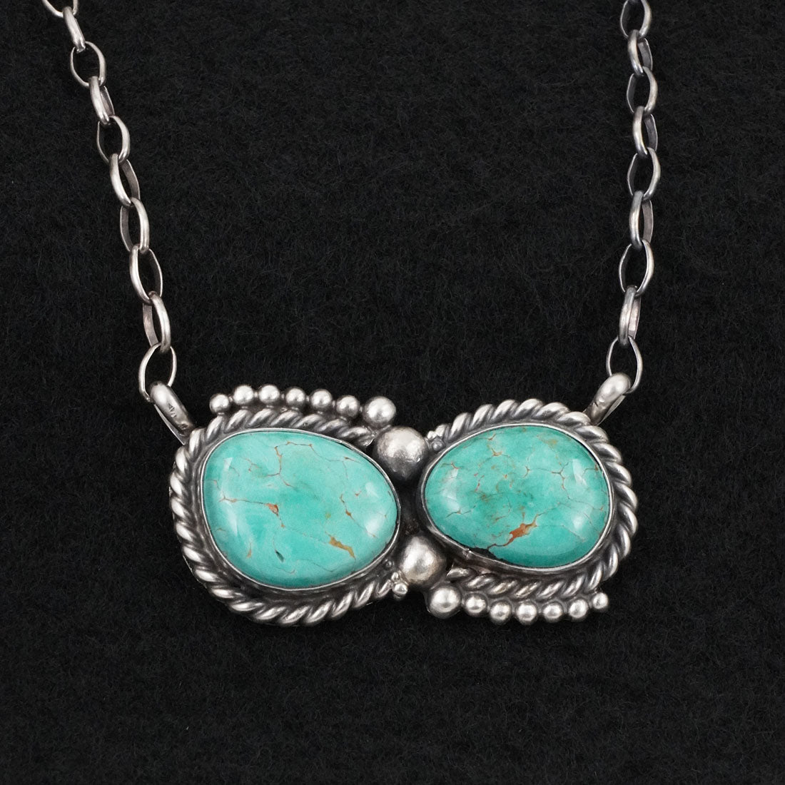 Antwone Brown Turquoise & Sterling Silver Necklace
