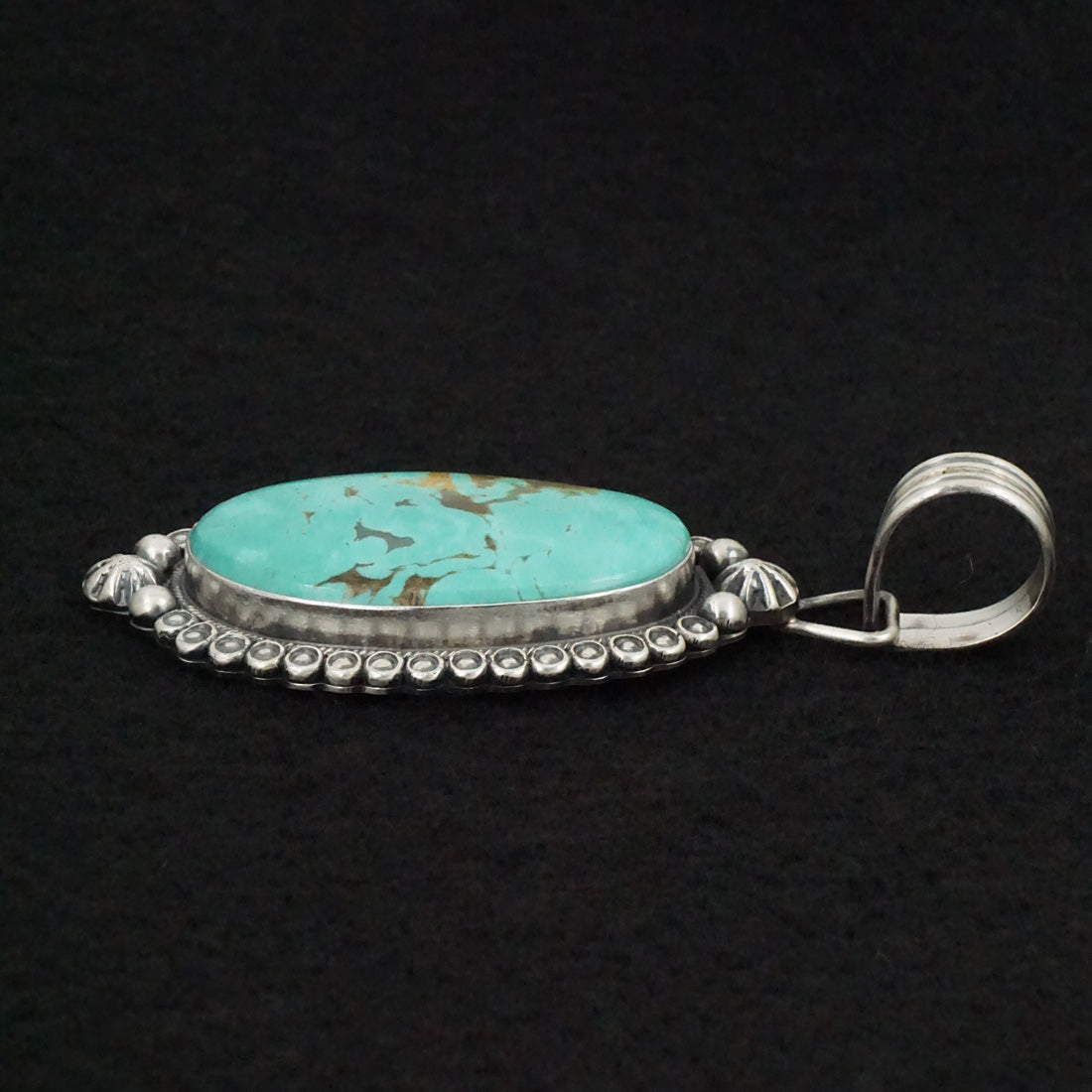 Jackson Hoskie Turquoise & Sterling Silver Pendant