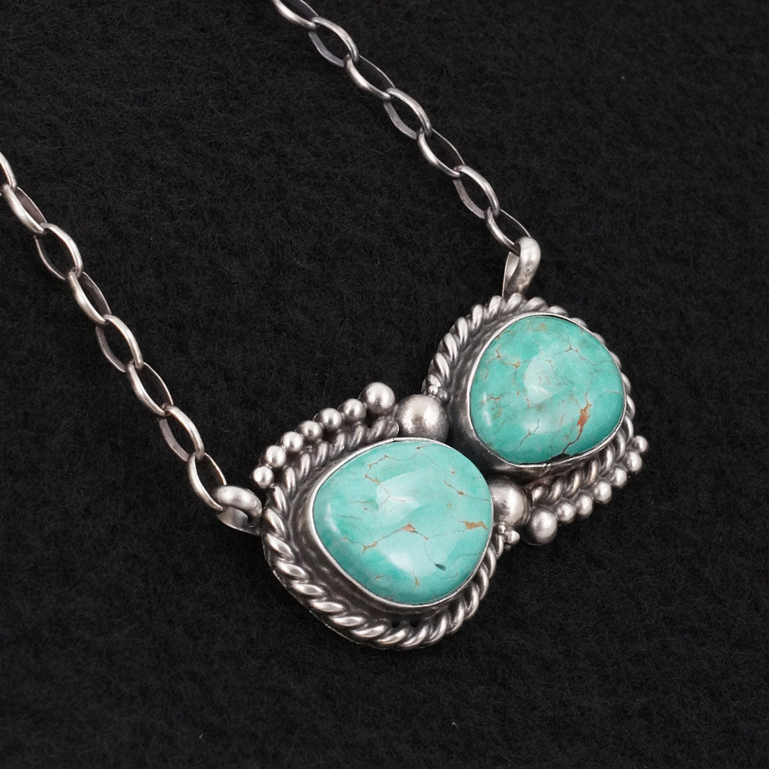 Antwone Brown Turquoise & Sterling Silver Necklace