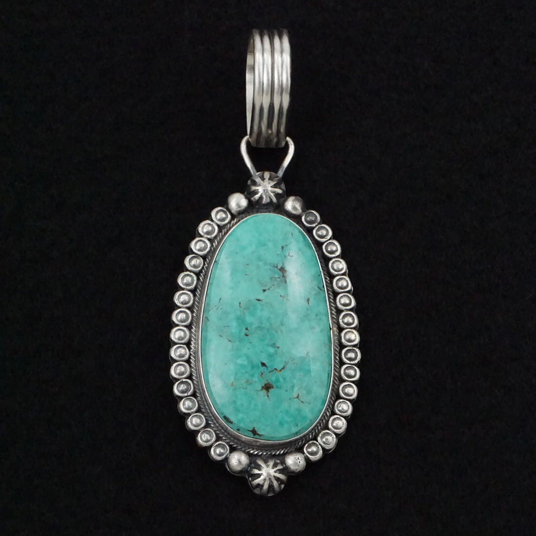 Jackson Hoskie Turquoise & Sterling Silver Pendant