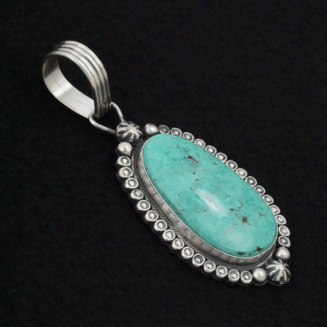 Jackson Hoskie Turquoise & Sterling Silver Pendant