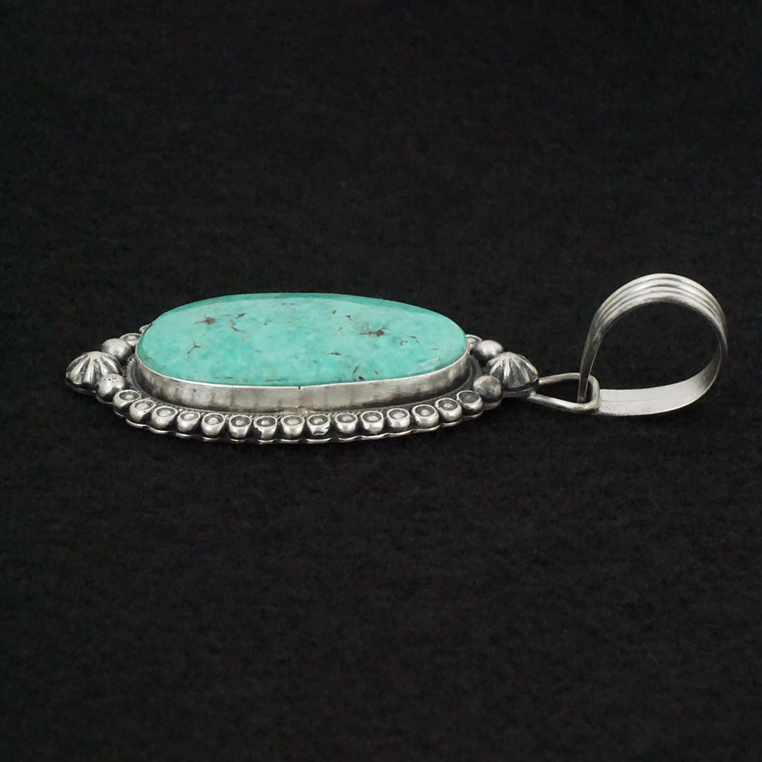 Jackson Hoskie Turquoise & Sterling Silver Pendant