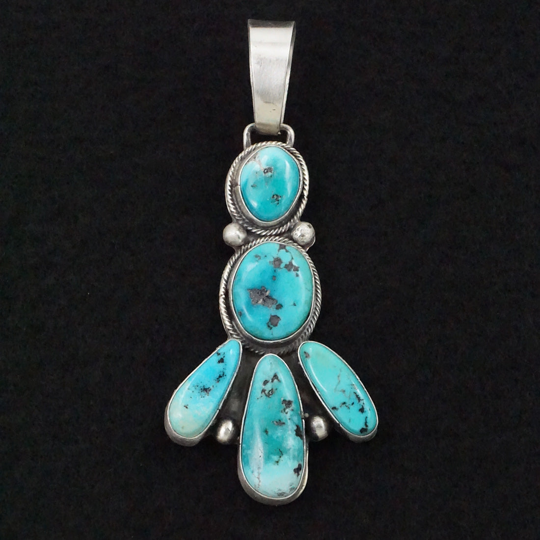 Bobby Johnson Turquoise & Sterling Silver Pendant