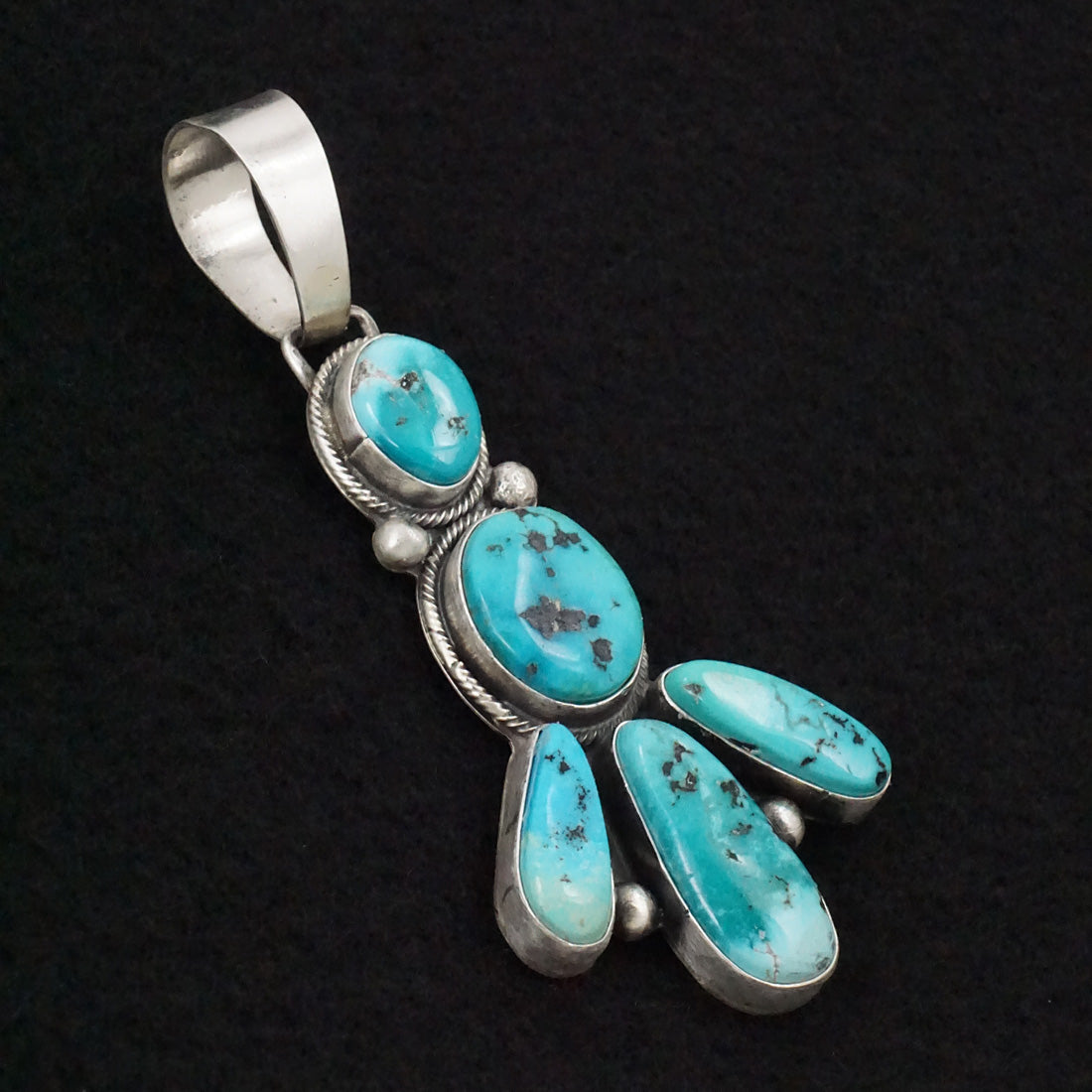 Bobby Johnson Turquoise & Sterling Silver Pendant