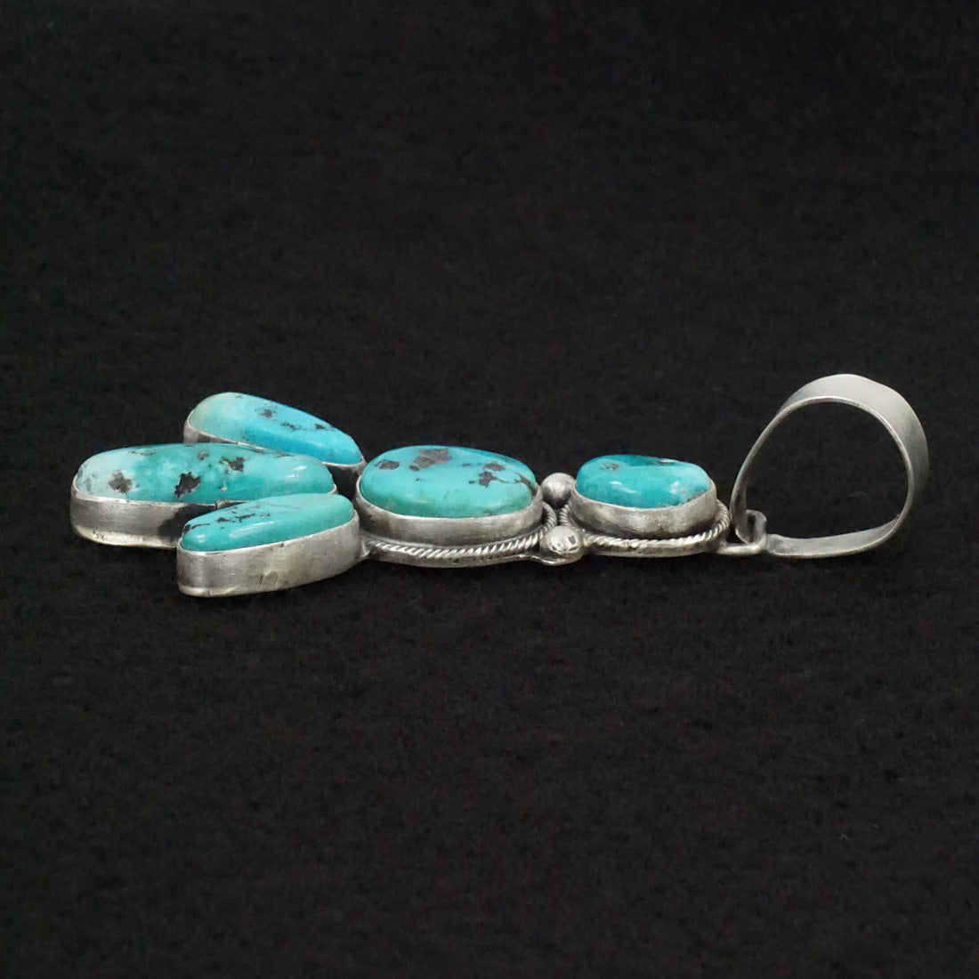 Bobby Johnson Turquoise & Sterling Silver Pendant