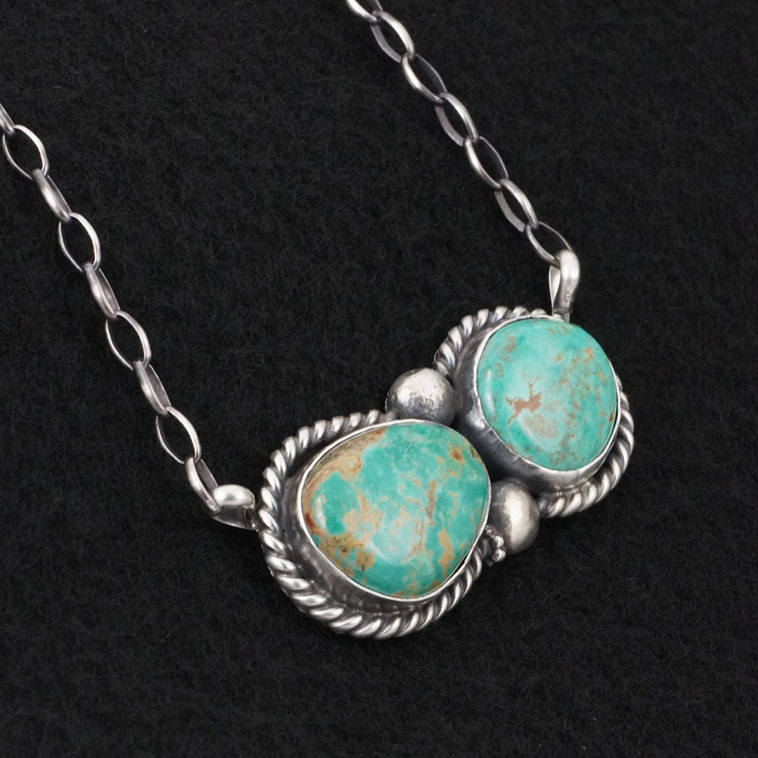 Antwone Brown Turquoise & Sterling Silver Necklace