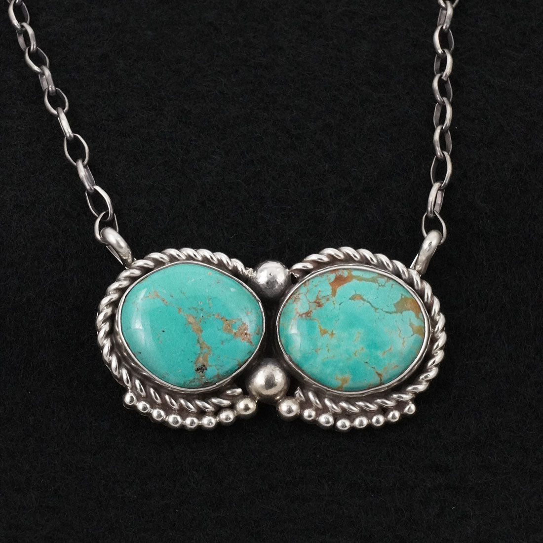 Antwone Brown Turquoise & Sterling Silver Necklace