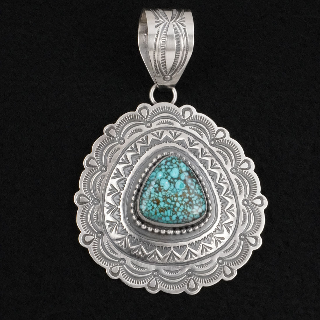 Arnold Blackgoat Turquoise & Sterling Silver Pendant