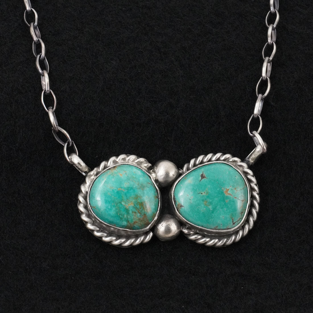 Antwone Brown Turquoise & Sterling Silver Necklace