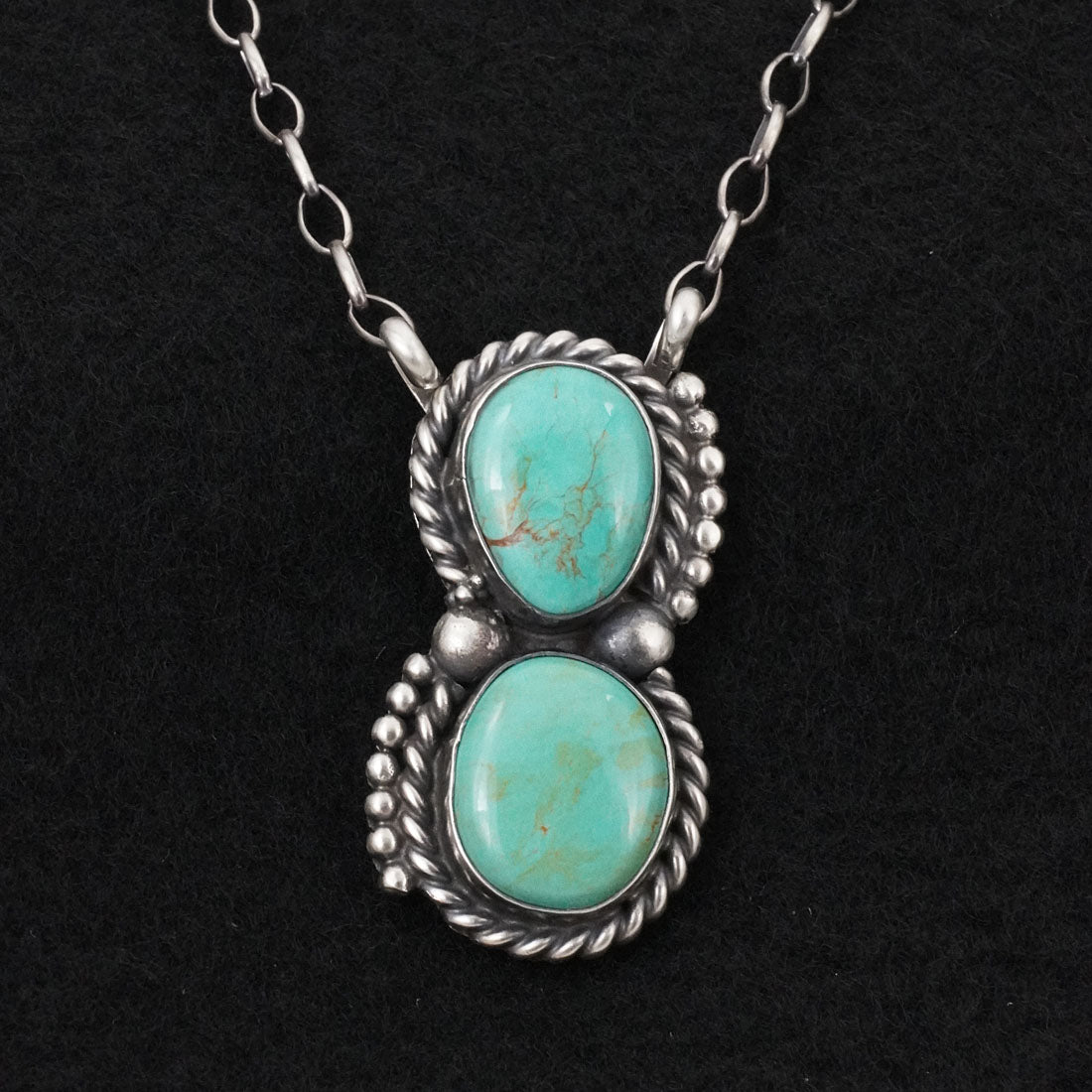 Antwone Brown Turquoise & Sterling Silver Necklace