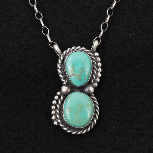 Antwone Brown Turquoise & Sterling Silver Necklace