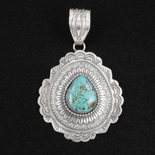 Arnold Blackgoat Turquoise & Sterling Silver Pendant