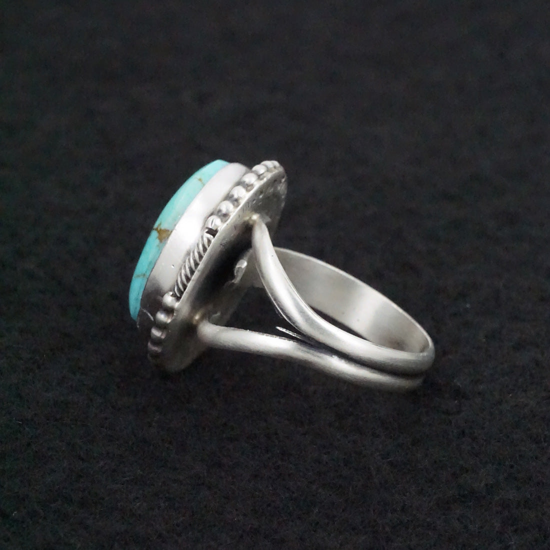 Jameson Garcia Turquoise & Sterling Silver Ring Adjustable