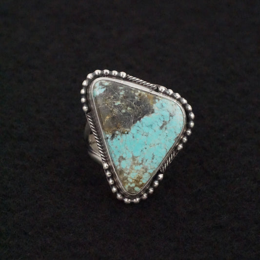 Jameson Garcia Turquoise & Sterling Silver Ring Adjustable