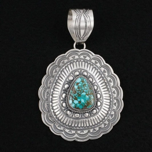 Arnold Blackgoat Turquoise & Sterling Silver Pendant