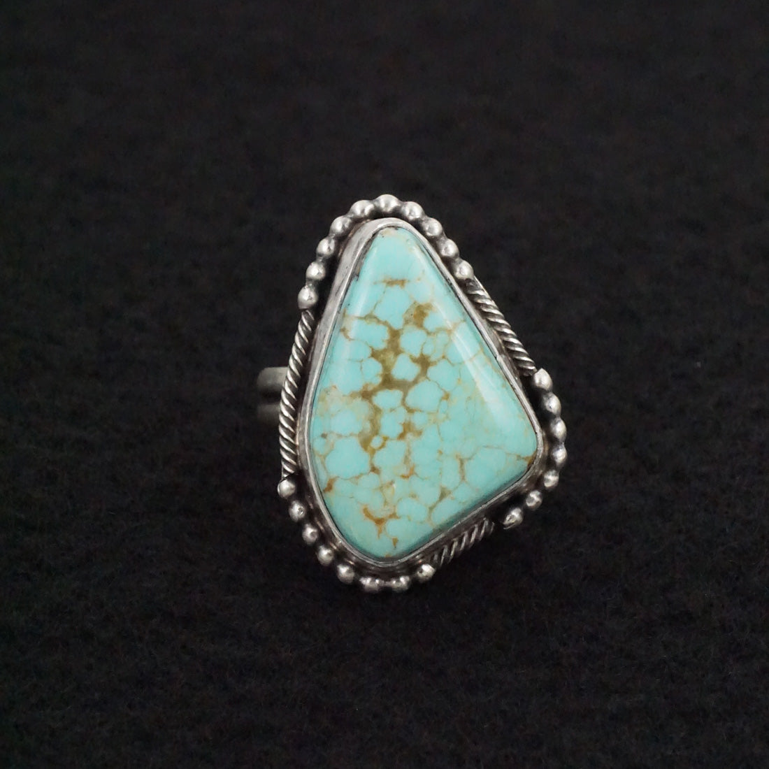 Jameson Garcia Turquoise & Sterling Silver Ring Adjustable