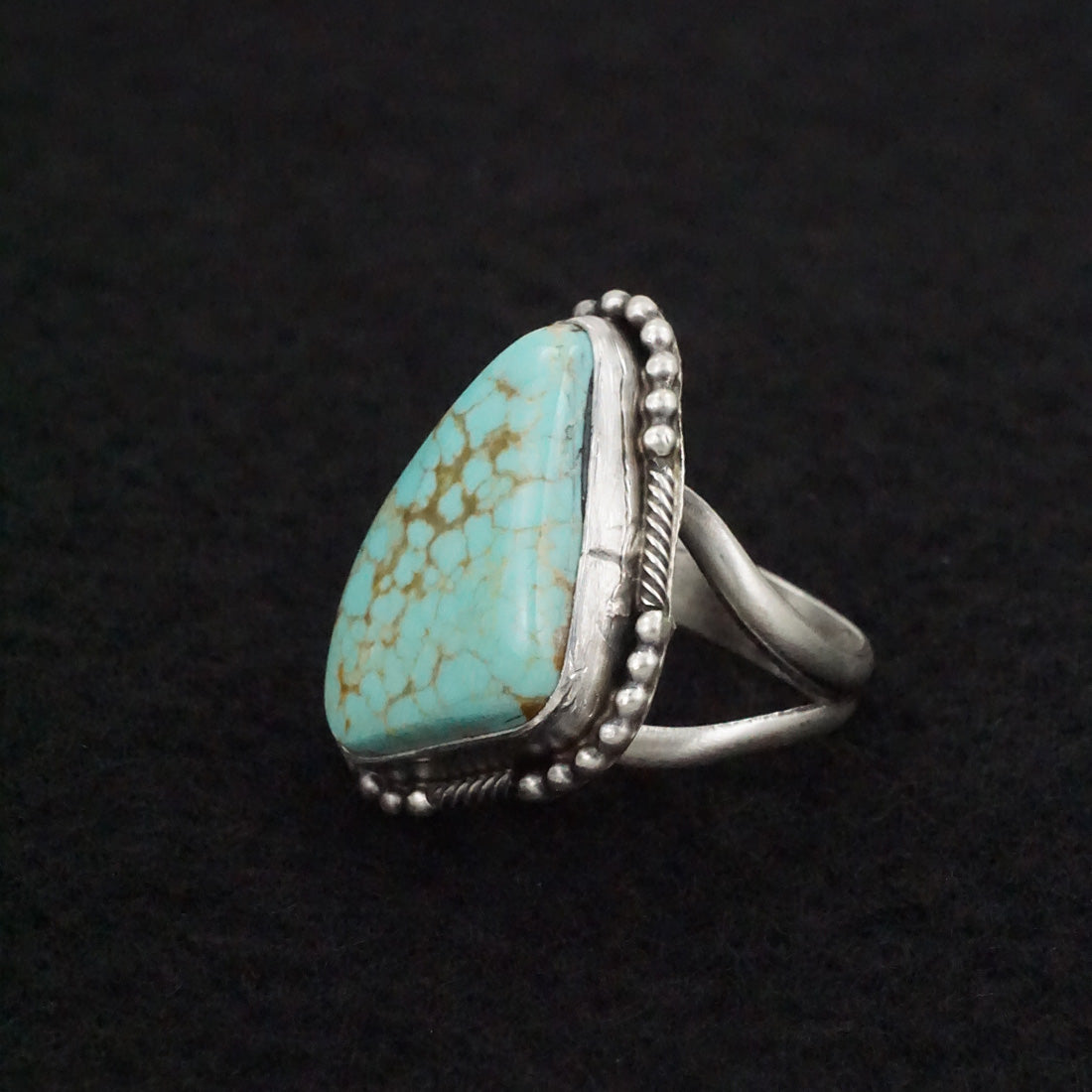 Jameson Garcia Turquoise & Sterling Silver Ring Adjustable