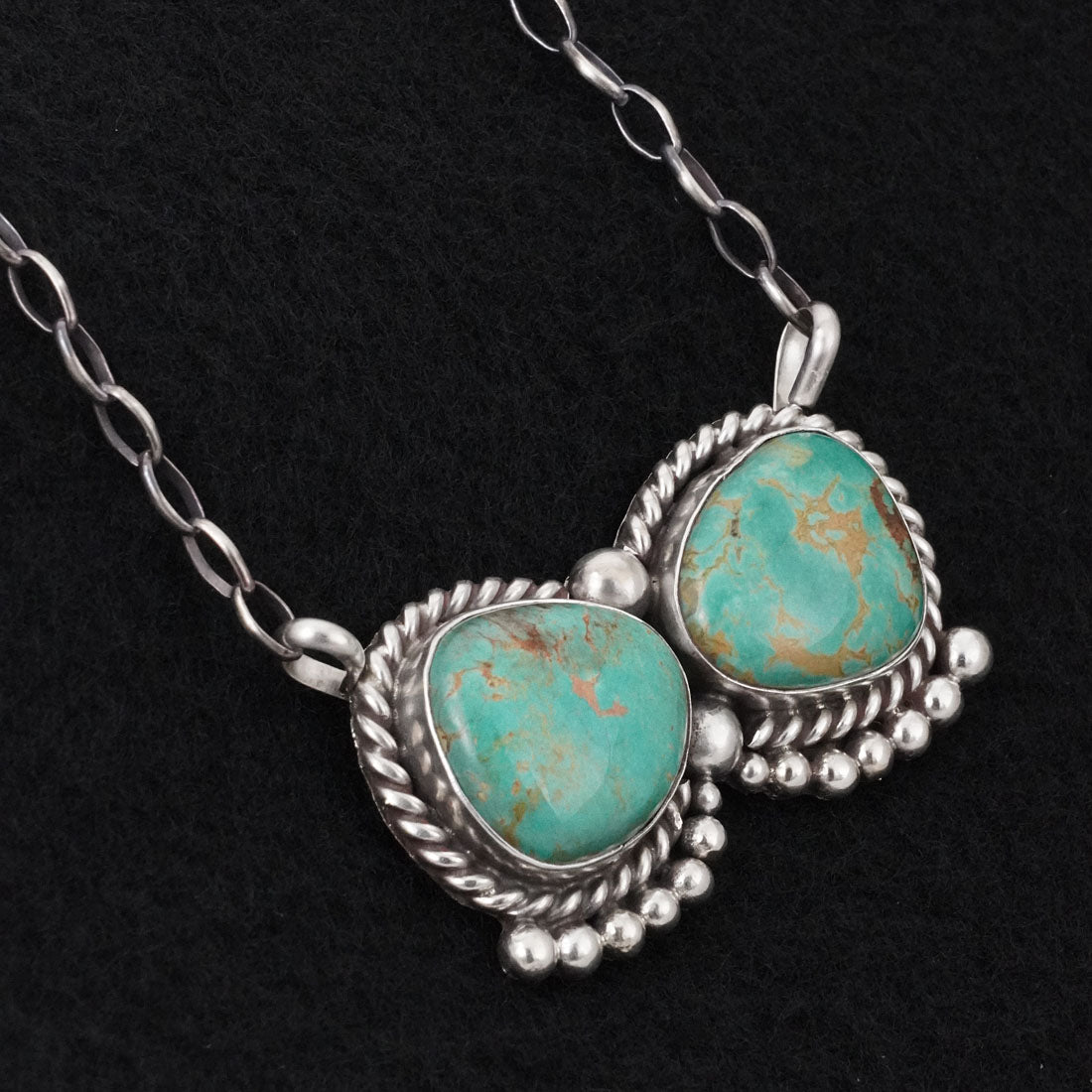 Antwone Brown Turquoise & Sterling Silver Necklace