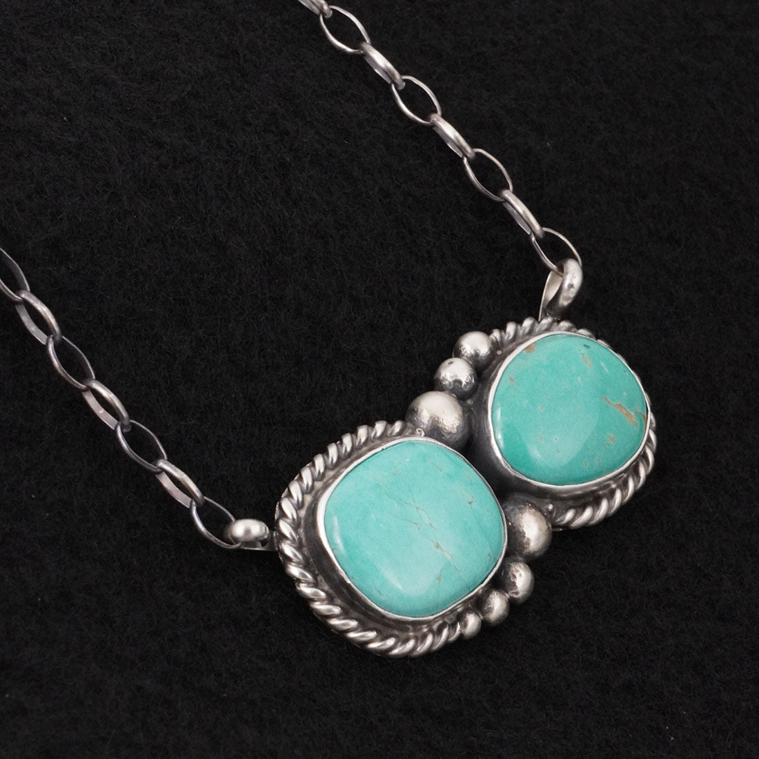 Antwone Brown Turquoise & Sterling Silver Necklace