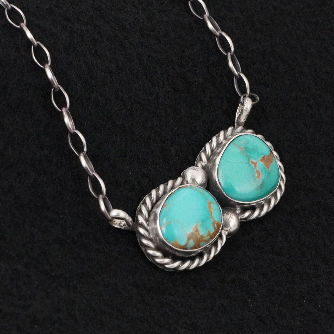 Antwone Brown Turquoise & Sterling Silver Necklace