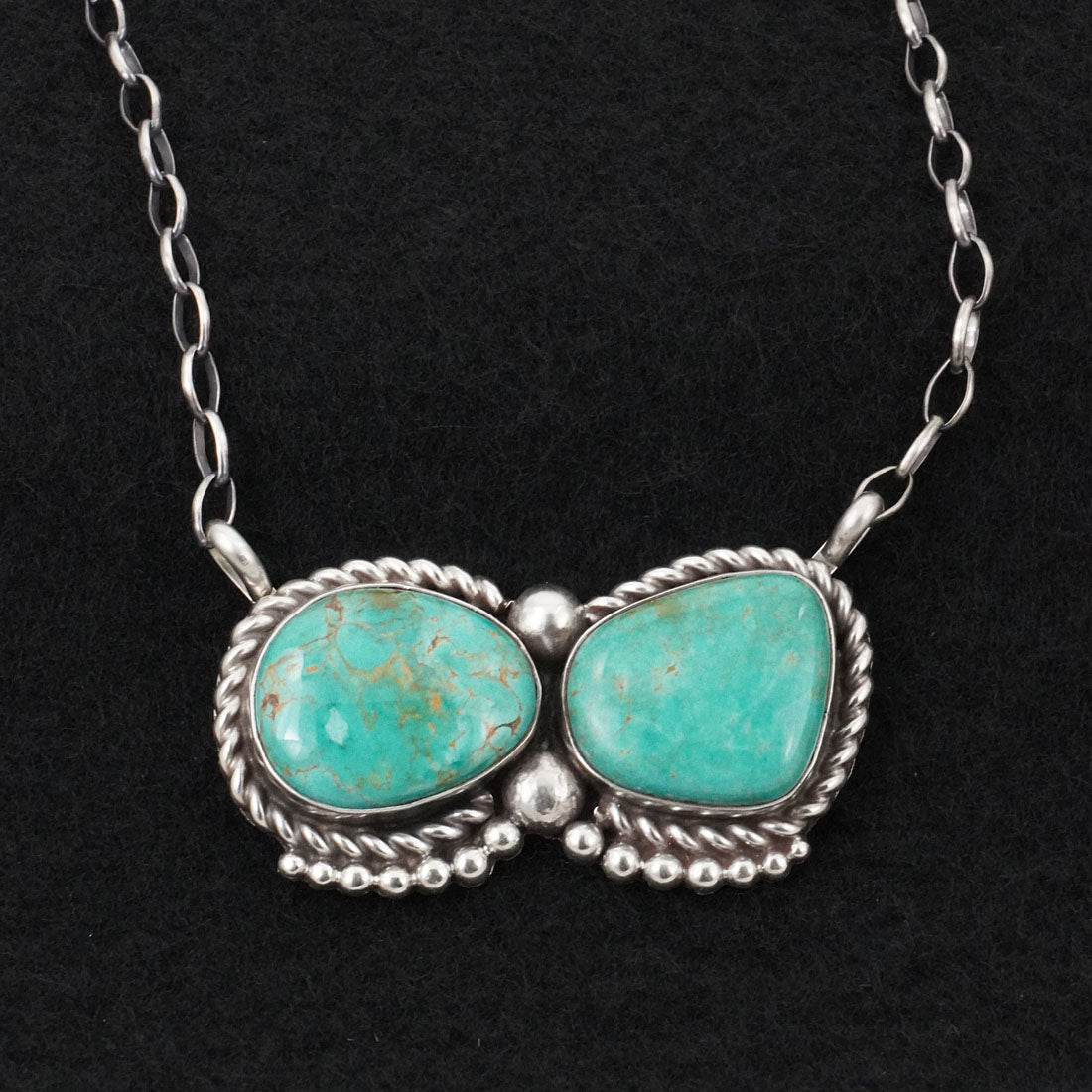 Antwone Brown Turquoise & Sterling Silver Necklace