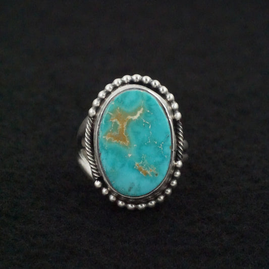 Jameson Garcia Turquoise & Sterling Silver Ring Adjustable