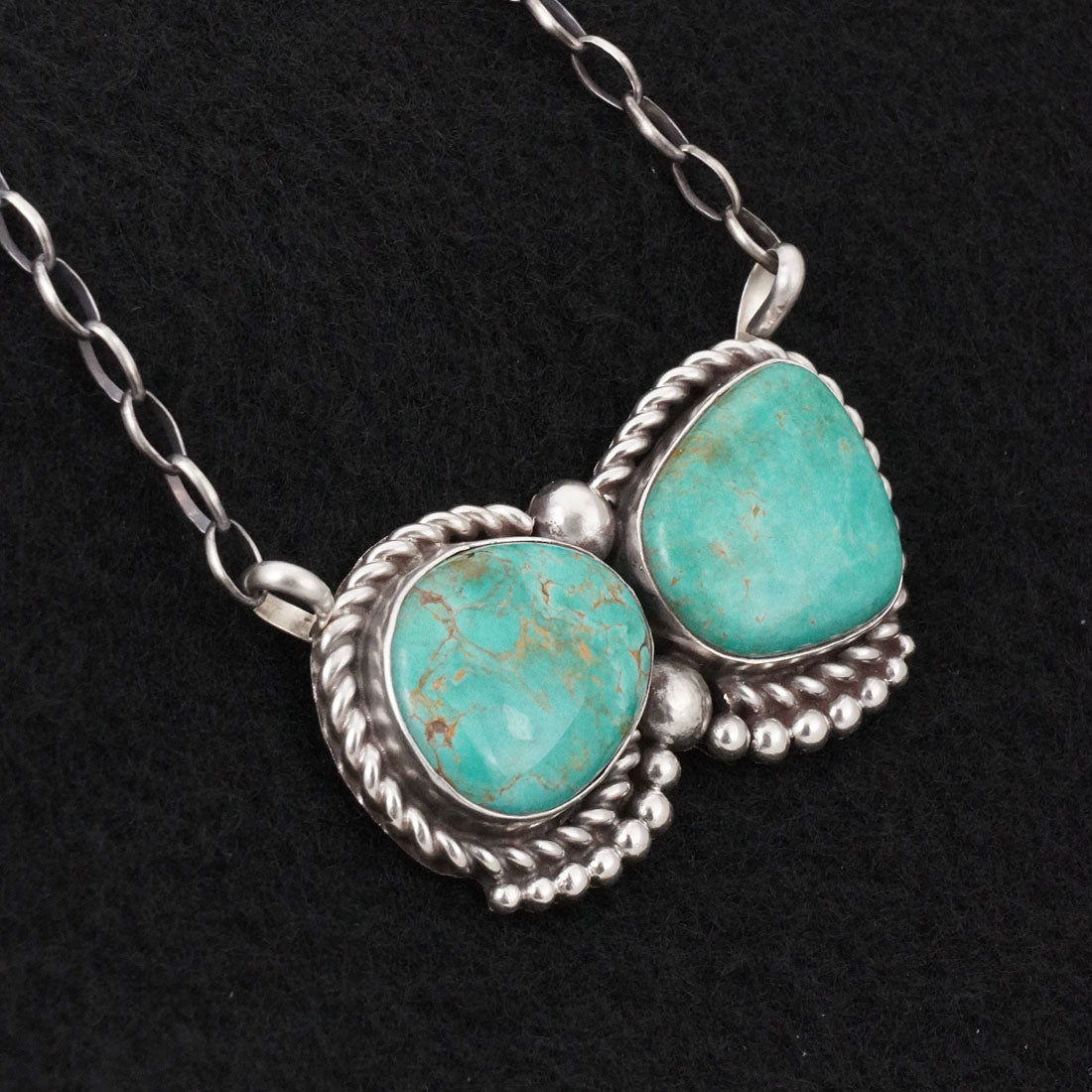 Antwone Brown Turquoise & Sterling Silver Necklace