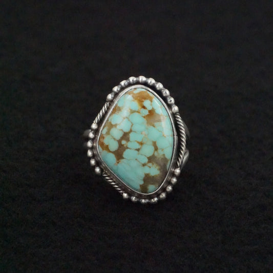 Jameson Garcia Turquoise & Sterling Silver Ring Adjustable