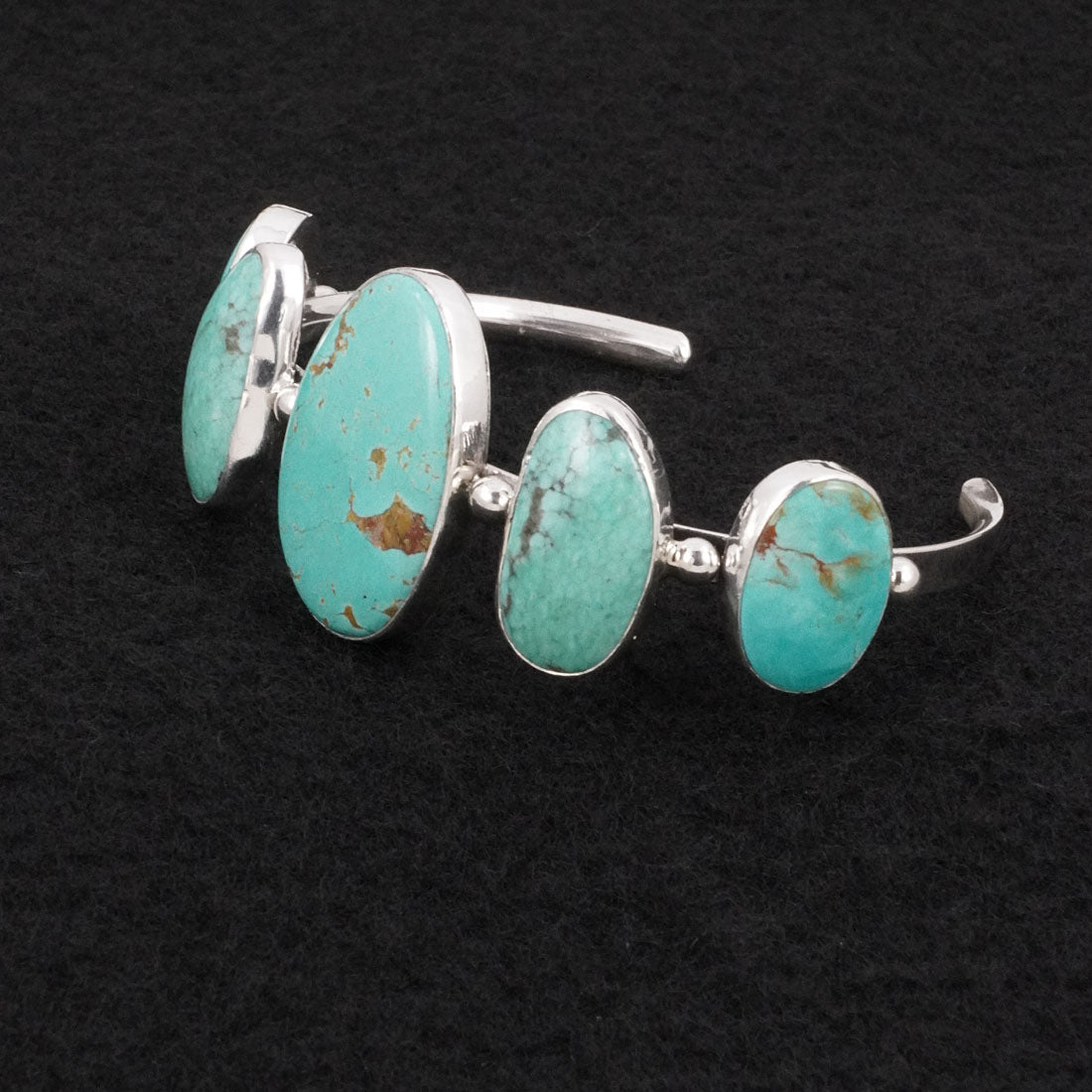 Paul Largo Turquoise & Sterling Silver Bracelet