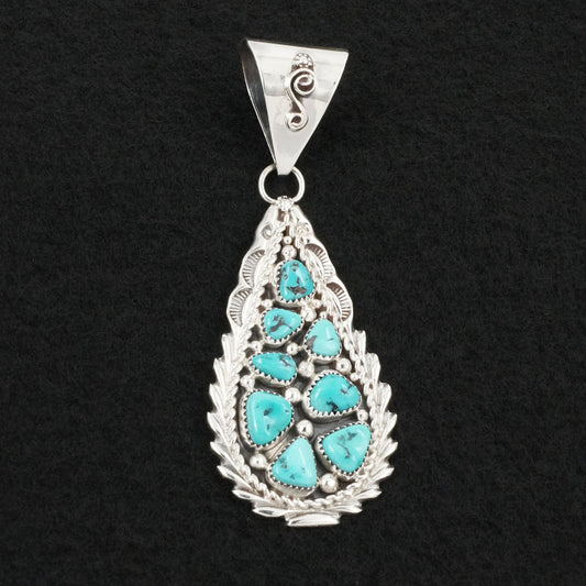 Anthony Brown Turquoise & Sterling Silver Pendant