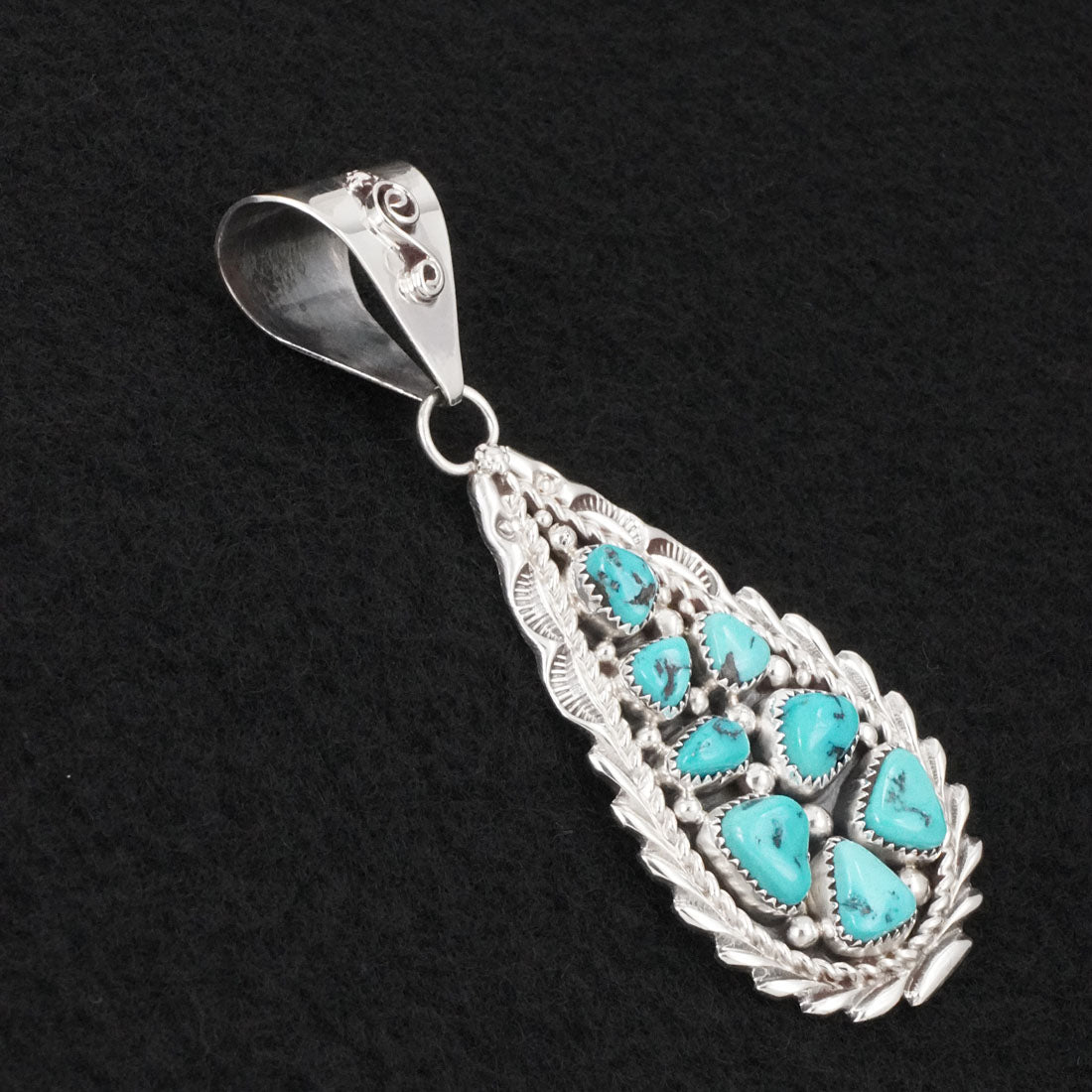 Anthony Brown Turquoise & Sterling Silver Pendant