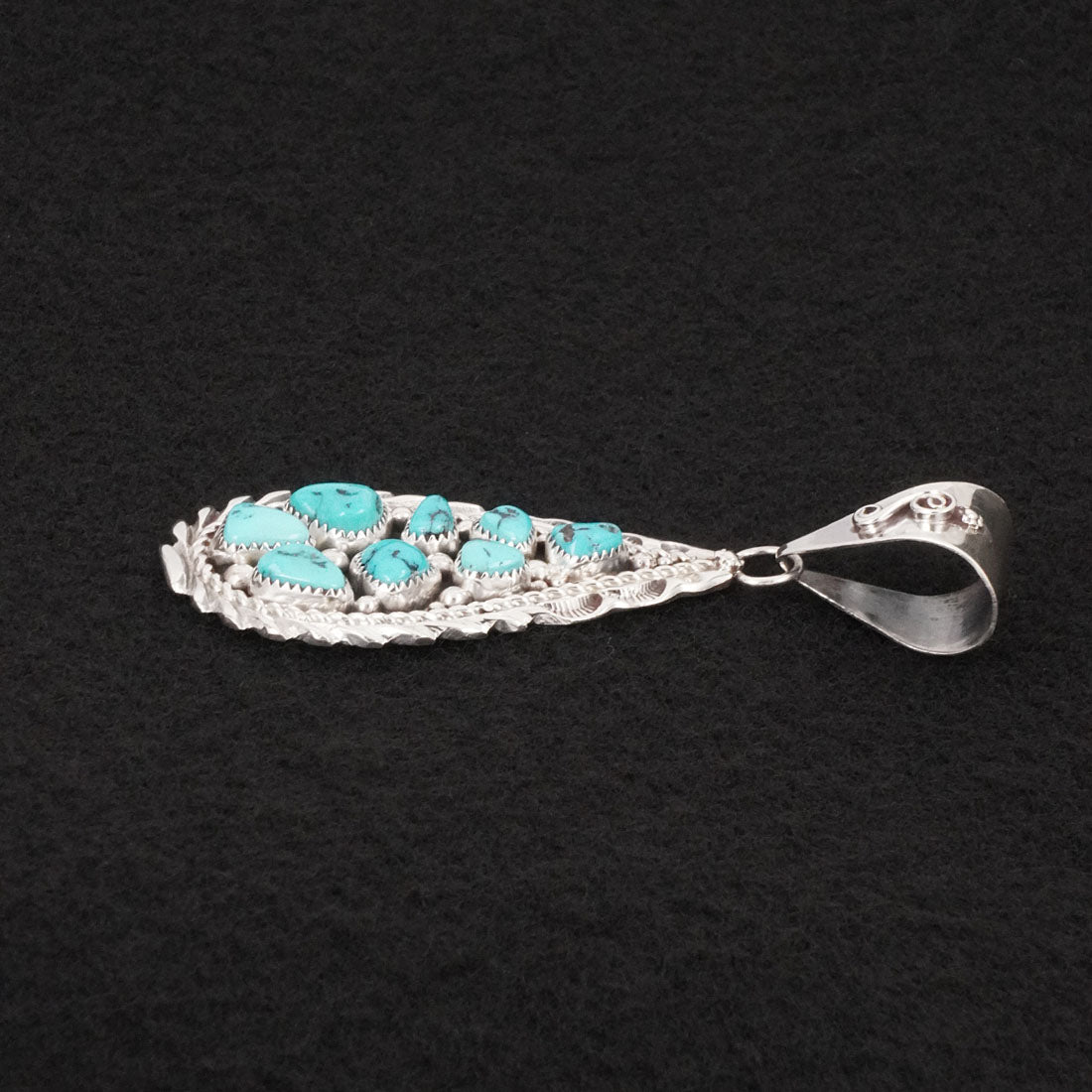 Anthony Brown Turquoise & Sterling Silver Pendant