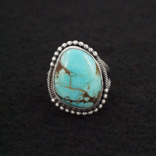 Jameson Garcia Turquoise & Sterling Silver Ring Adjustable