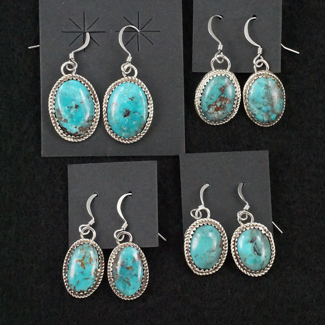 Ernest Hawthorne Turquoise & Sterling Silver Earrings