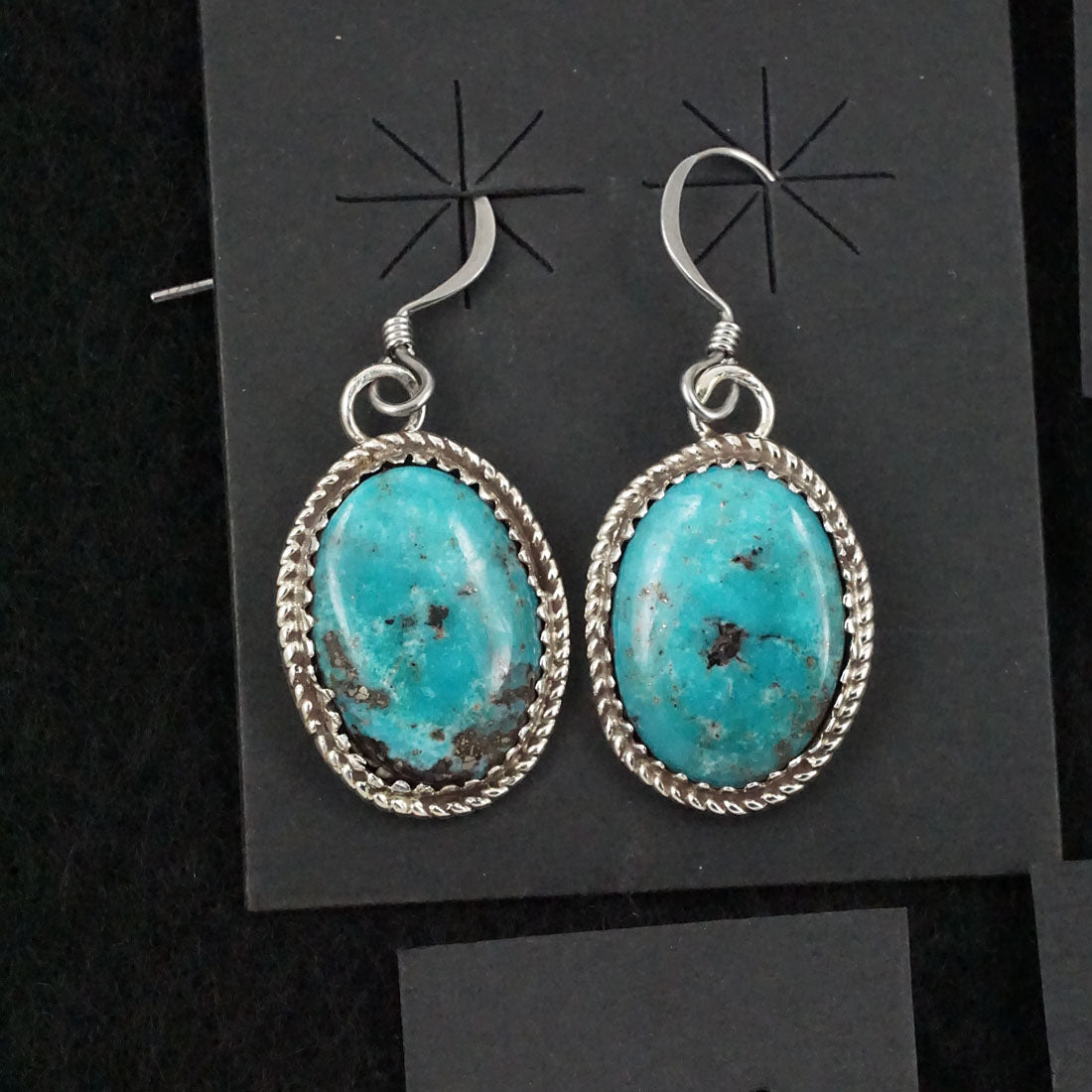 Ernest Hawthorne Turquoise & Sterling Silver Earrings