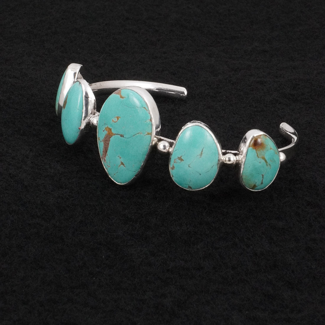 Paul Largo Turquoise & Sterling Silver Bracelet