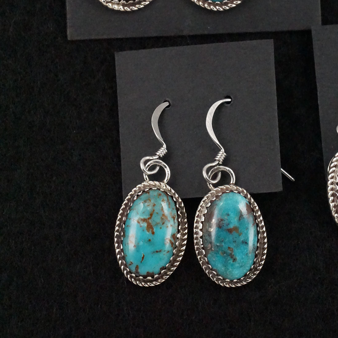 Ernest Hawthorne Turquoise & Sterling Silver Earrings