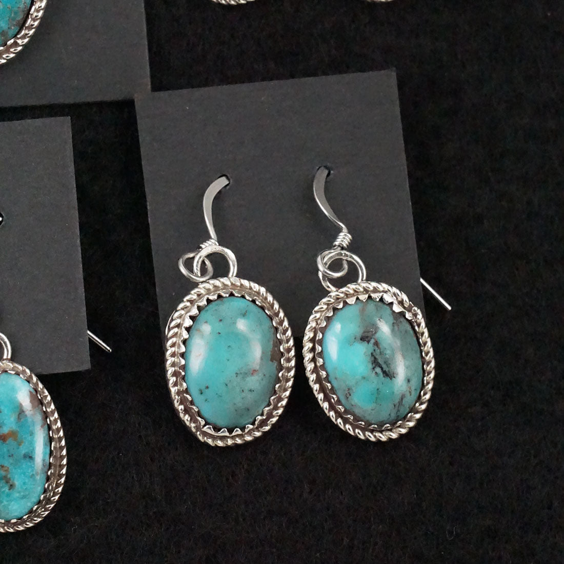 Ernest Hawthorne Turquoise & Sterling Silver Earrings