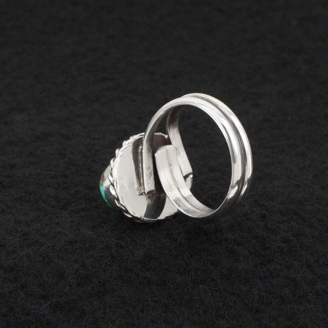 Antwone Brown Turquoise & Sterling Silver Ring Size Adj.