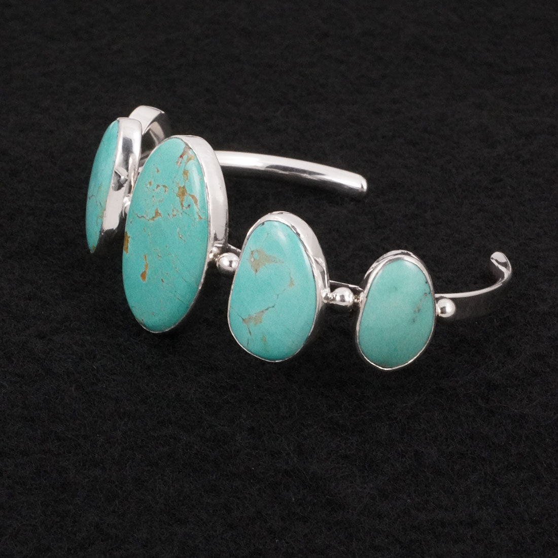 Paul Largo Turquoise & Sterling Silver Bracelet