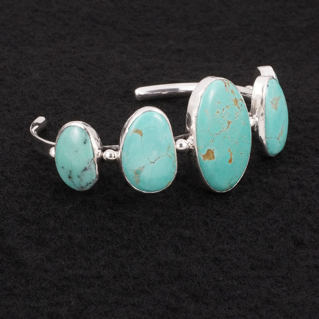 Paul Largo Turquoise & Sterling Silver Bracelet