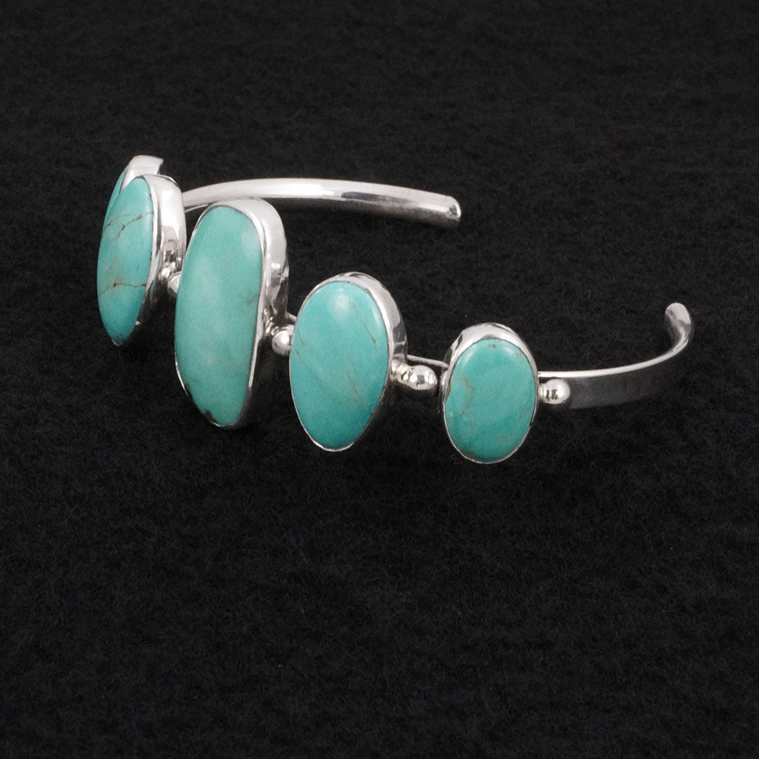 Paul Largo Turquoise & Sterling Silver Bracelet