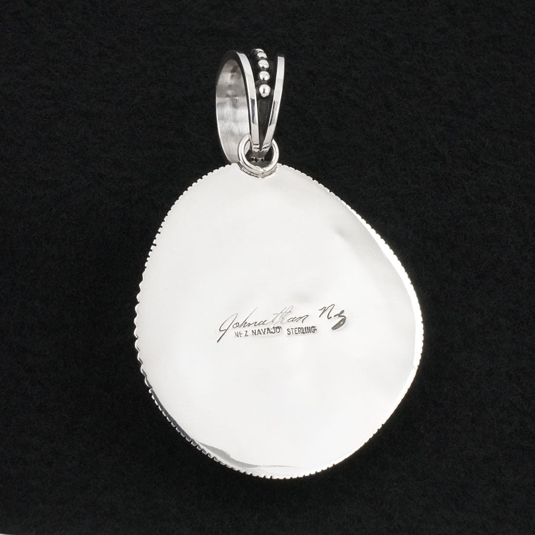 Jonathan Nez Turquoise & Sterling Silver Pendant