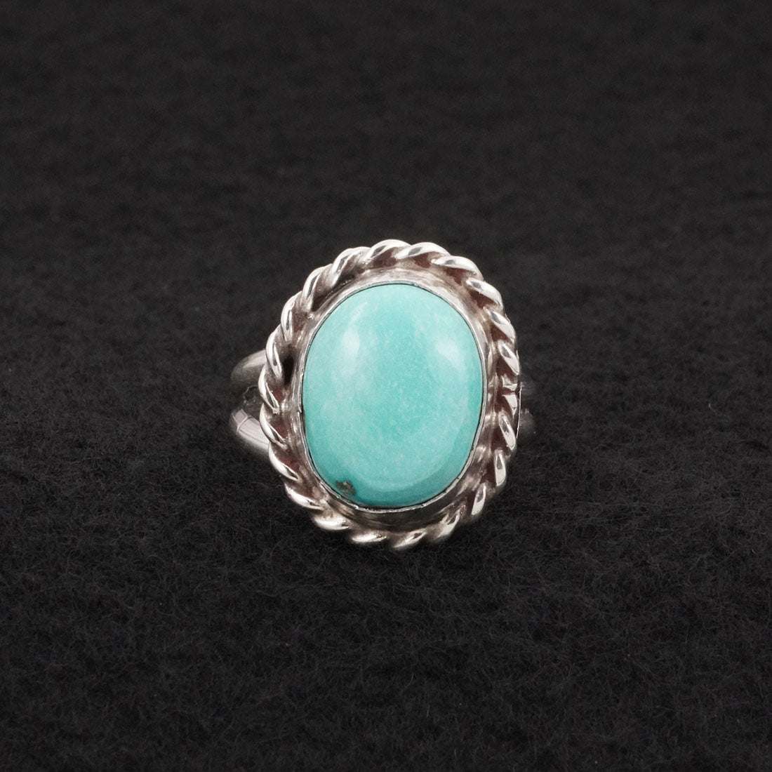Antwone Brown Turquoise & Sterling Silver Ring Size Adj.