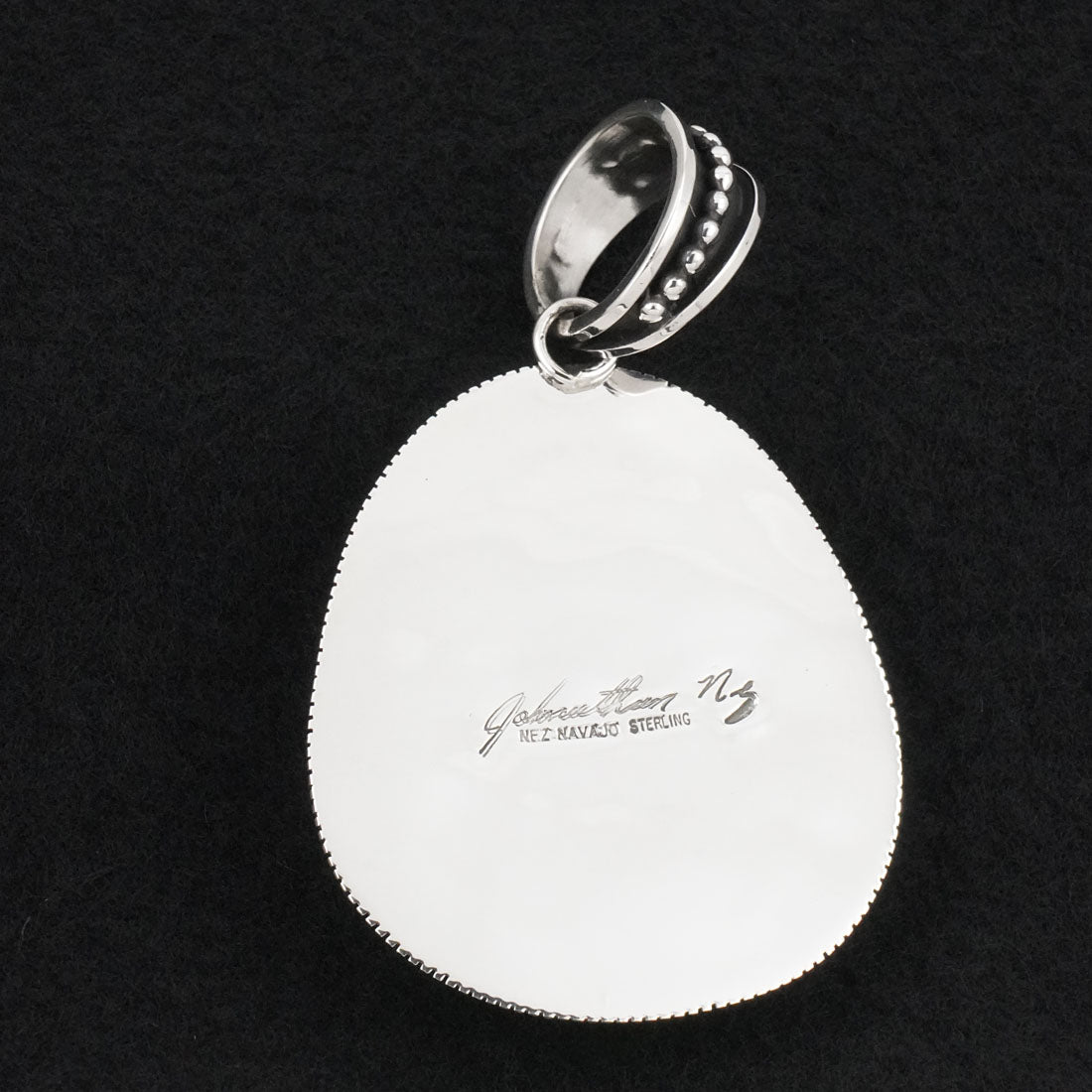 Jonathan Nez Turquoise & Sterling Silver Pendant