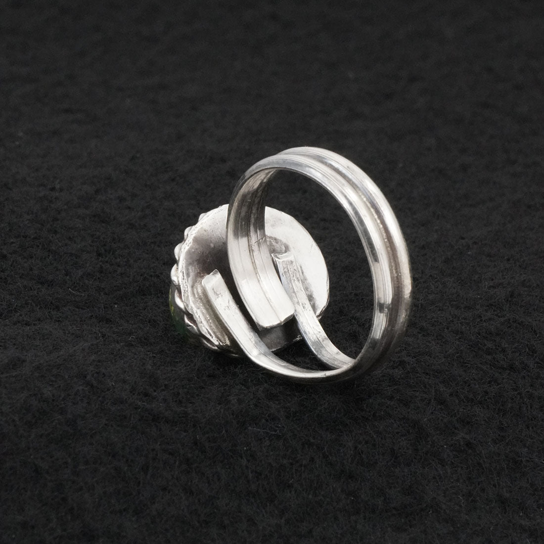 Antwone Brown Turquoise & Sterling Silver Ring Size Adj.